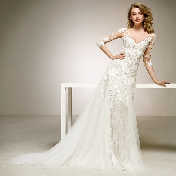 NWT Pronovias Dalina Wedding Dress - Picture 1 of 9